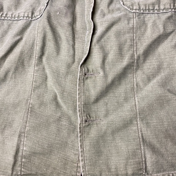 Vintage US Army Green Long Sleeve Button Down Field Shirt 20x26 - Picture 6 of 9